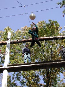 Terry (other instructor's mom) jumping